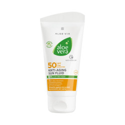 Lait solaire anti-âge à l'aloe vera SPF 50